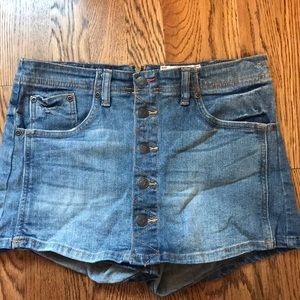 Denim skort
